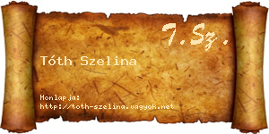 Tóth Szelina névjegykártya